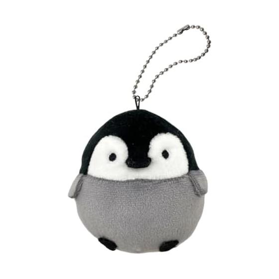 [BESTEVER] Fluffy Egg Ball Chain Plush Toy Penguin 46165