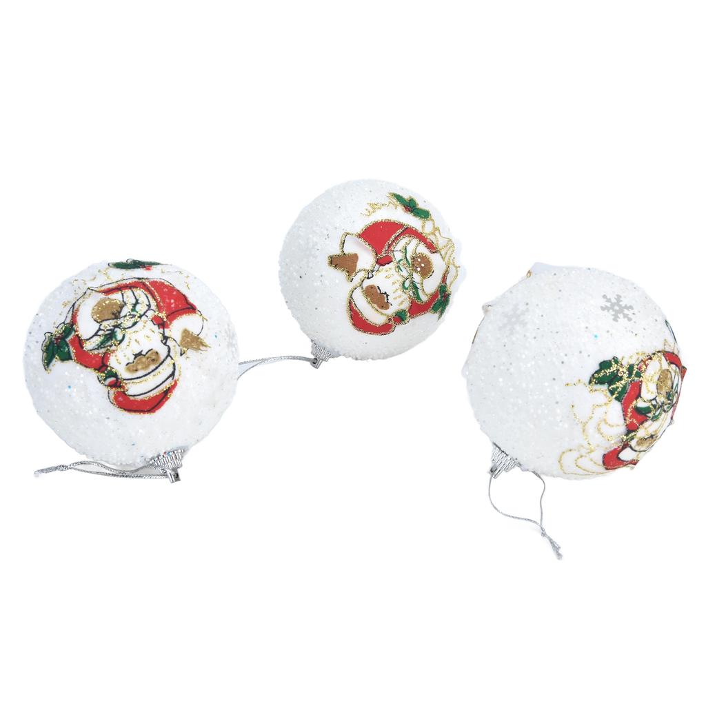 3PCS Christmas Ball Foam Hanging Christmas Tree Ornament for Festival Party Decoration
