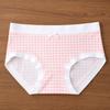 Women's Spring and Summer Ice Silk Quick Dry 10A Antibacterial Pure Cotton Crotch Breathable No Trace Middle Waist Triangle Briefs