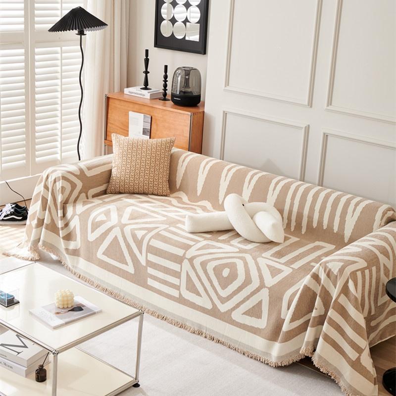 

1pcs Anti Grasping Sofa Case Household Air Conditioner Blanket Strong Dust-proof Cloth Designed For Bedroom Living Room Area Pillows Cushion 1seater 180x130cm