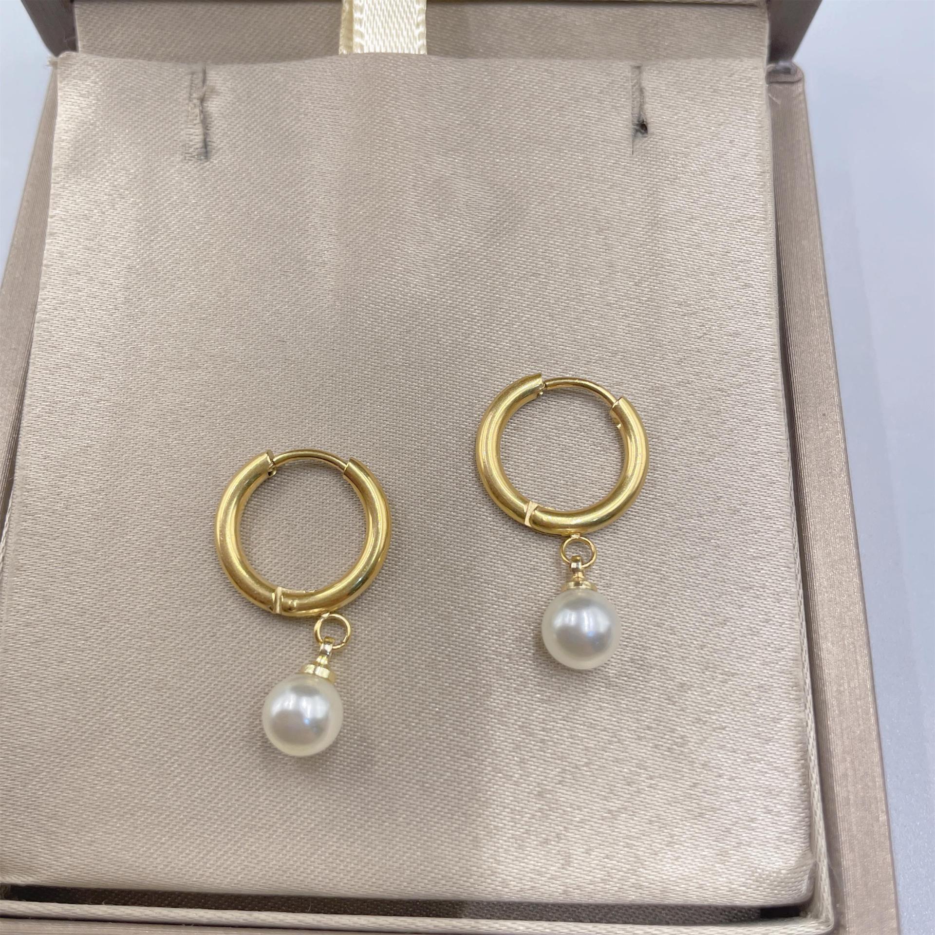 

Крапля води перлинні вуха пряжка жіночність сережки легкі розкішні елітні сережки