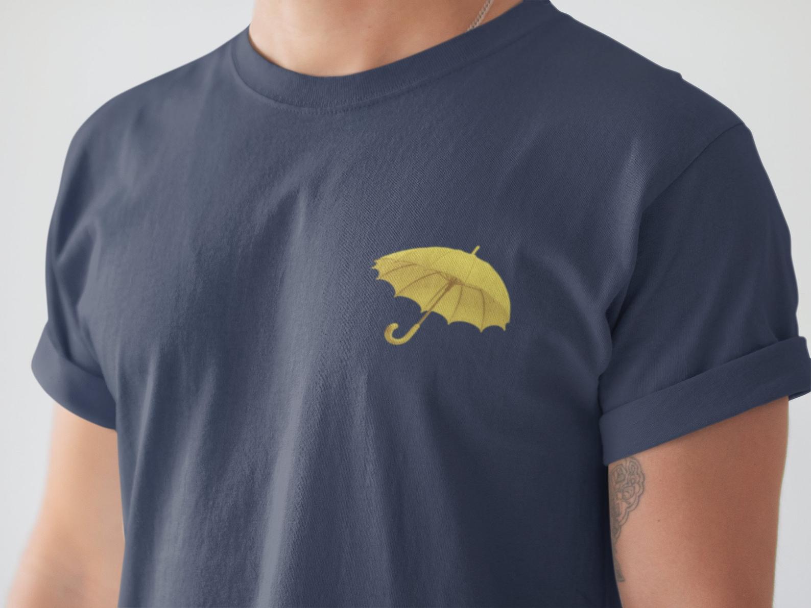Yellow Umbrella HIMYM T Shirt | Tee for fans of How I Met Your Mother | Ted Mosby Mother Connection | Minimalistic Stylish Merch | Unisex 4XL