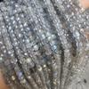 Natural Grey Moonstone Labradorite 4x4mm Faceted Cube Beads for DIY Jewelry & Accessories