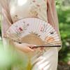 Chinese-Style Folding Fan for Women, Portable and Easy to Open and Close, Suitable for Summer, Dance, Traditional Hanfu, and Qipao