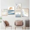 Sea Beach Wave Plant Sunset Sailboat Rainbow Sun Posters Prints Canvas Painting Wall Art Pictures For Living Room Home Decor