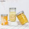Glass Mason Jar with Aluminum Lid – Transparent Storage Bottle for Cold Drinks, Infused Water & Food | Multi-Purpose Container