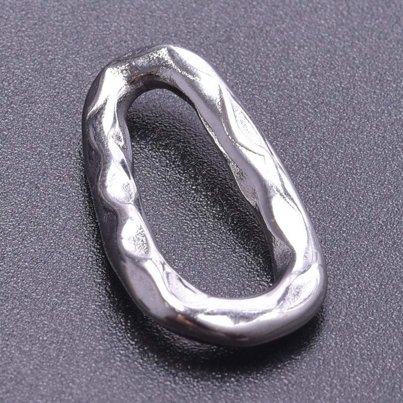 5pcs Titanium Accessories Eye Oval Rectangle Stainless Steel Charm Pendant For Jewelry Making Supplies DIY Women Pendant Earring