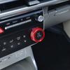 For Hyundai IONIQ 9  Aluminum Air Conditioner Cover Air Conditioner Knob Trim Ring Control Adjust Button Trim Accessories