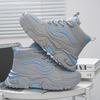 Men's shoes autumn breathable youth casual running high-top sports shoes thick-soled heightening versatile little white dad trendy shoes