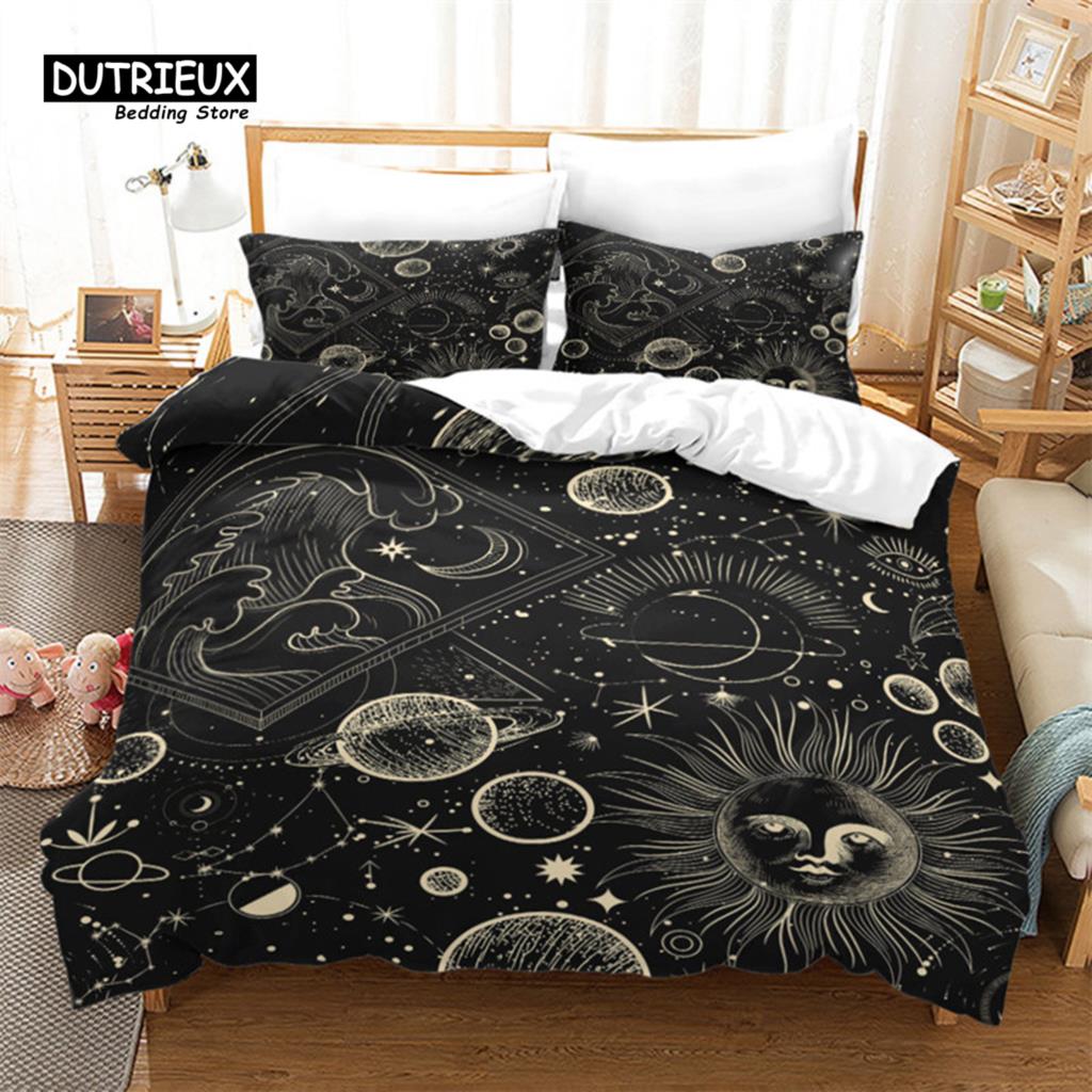 Comfortable Stylish Pattern Duvet Cover Set With Duvet Cover And Pillowcases King Queen Twin Sizes For Boys Girls And Kids