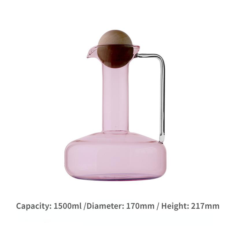 Heat Resistant GlassTeapot Glass Mug Cups Household Cold Water Bottles Large Capacity Juice Kettle Sobering Up Pot Drinkware