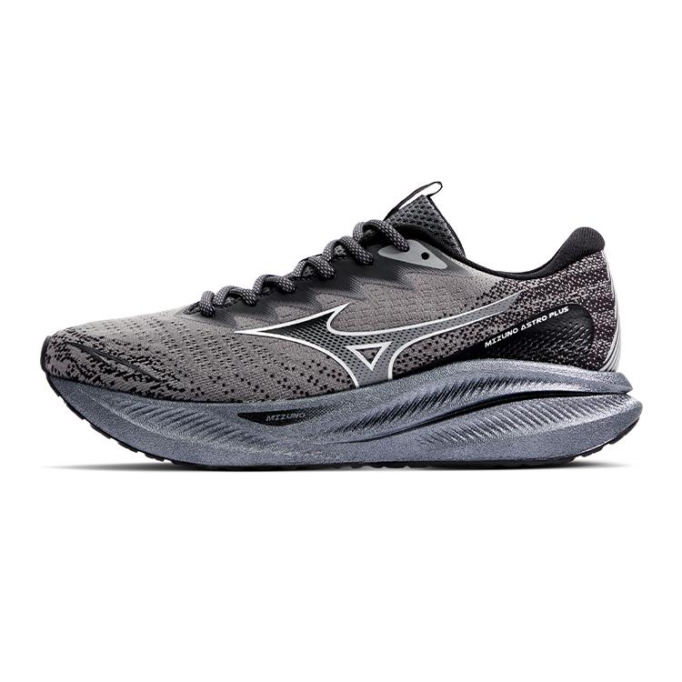Mizuno Astro Plus Breathable Height Increasing Wear Resistant Low Top Running Shoes Unisex sneaker Smoky-Black D1GH240107