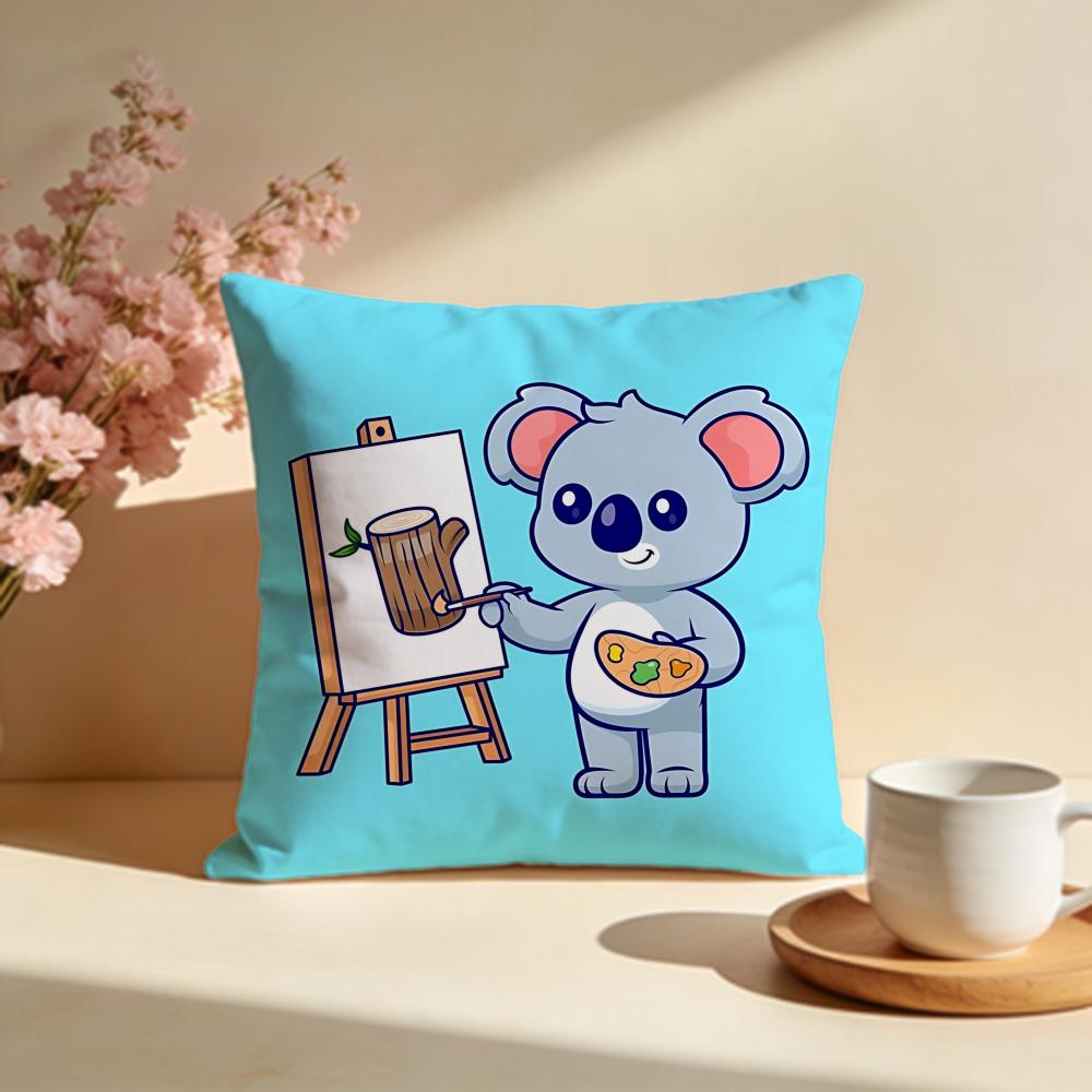 Sleepy Koala Cushion Cover Soft Pillow Cases for Home Bedroom Living Room Sofa