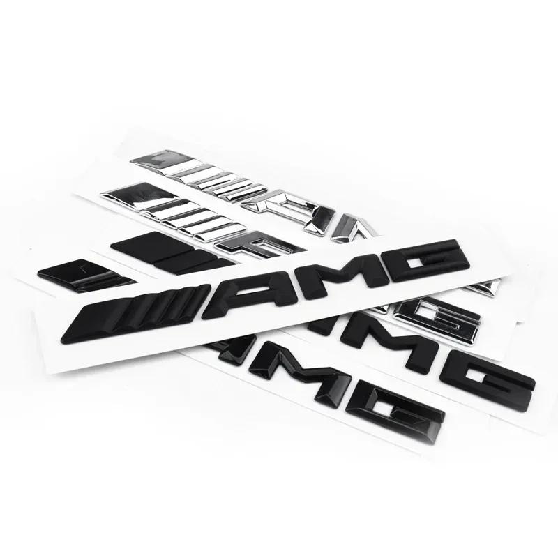 3D Metal Car Rear Letter Emblem Trunk Sticker For Mercedes benz AMG C E S GLE CLC Class W204 W203 W205 W124 W221 W213 W212