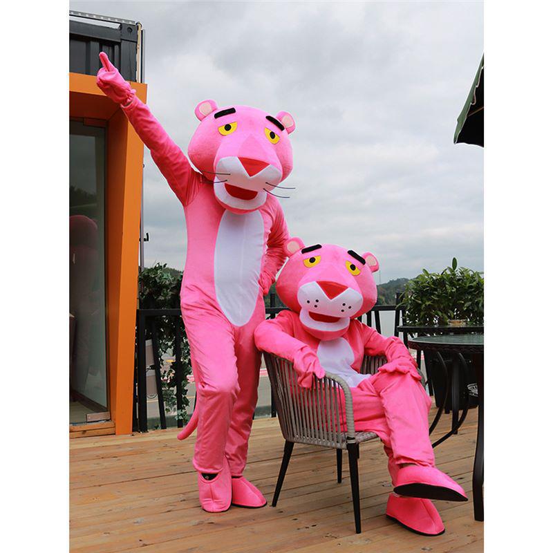 Μασκότ Ροζ Πάνθηρα και στολή Cosplay