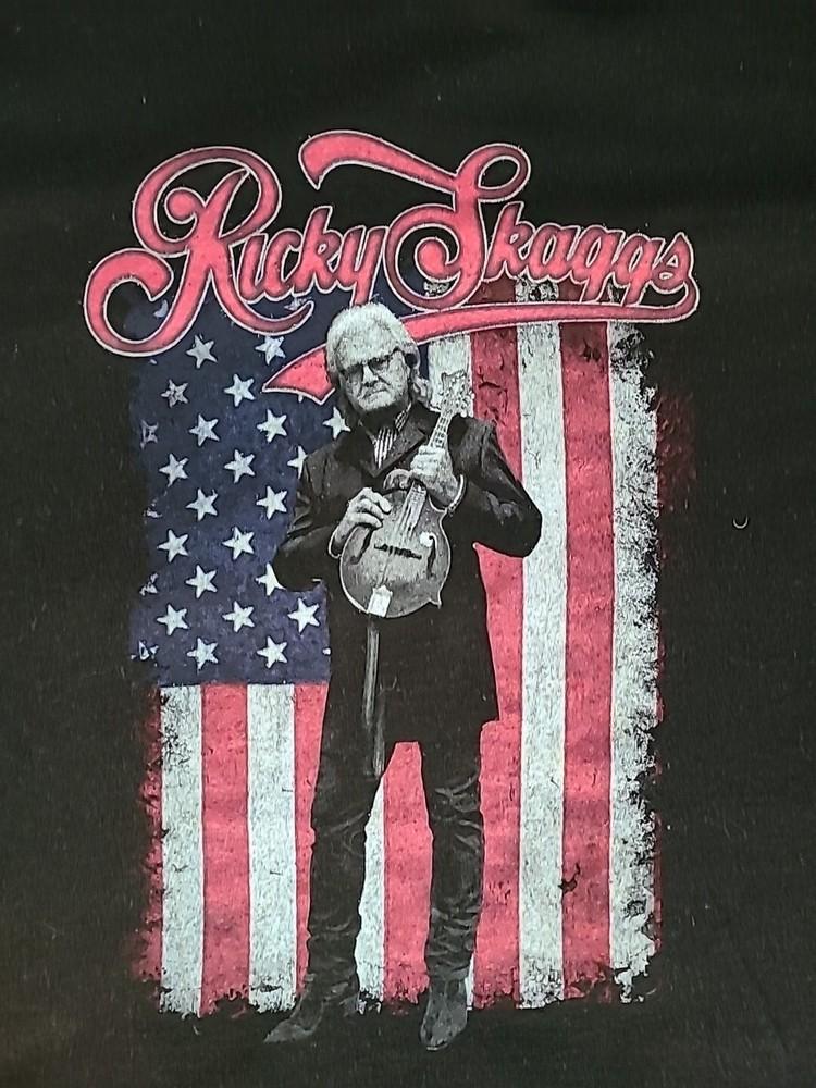 

VTG Style Ricky Skaggs Black Shirt Unisex Concert S to 5XL LO328 Unisex T-Shirt S