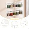 2 Pieces Holder Organizers Storage Racks Space Saving Versatile Acrylic Shelf Wall Mounted for