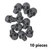 10/50Pcs Skull Nail Art Charms Flatback Beads, Punk Halloween Party Holiday Nail Art DIY Decoration