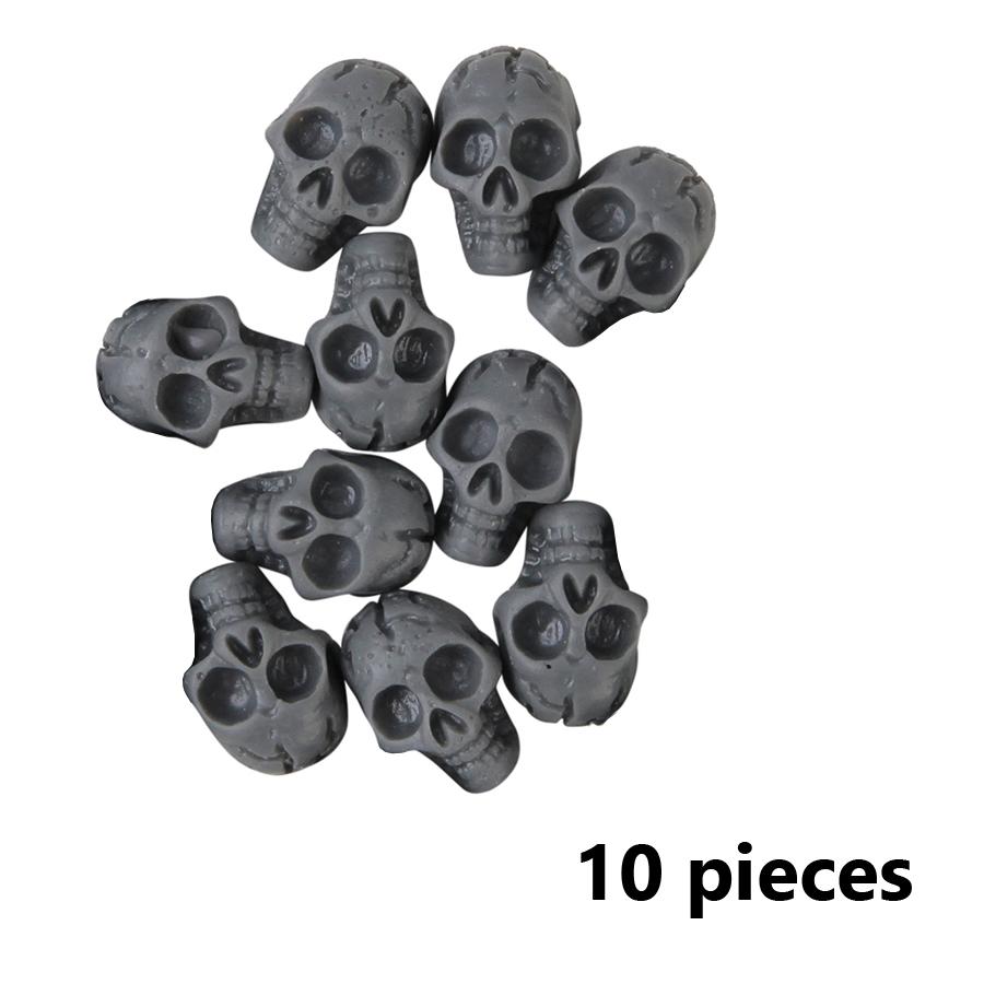10/50Pcs Skull Nail Art Charms Flatback Beads, Punk Halloween Party Holiday Nail Art DIY Decoration