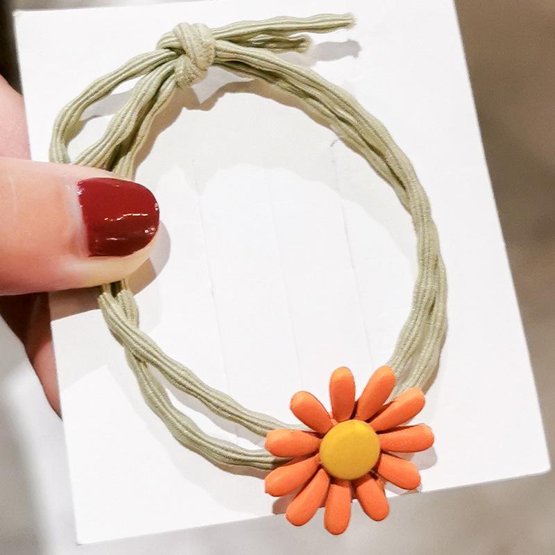 

Южная Корея Подсолнух Ромашка Бусины Волосы Жгут - Hyuna Style All-Match Rubber Band оранжевый