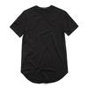 Spring and Summer Pure Cotton Fashion Long Men's T-shirt Street Hip-hop T-shirt Punk Short-sleeved Top Loose Casual T-shirt