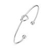 Candid Style Knot Cuff Bangle for Women,Gold Color Stainless Steel Elegant Tie Charm Bracelets, BFF Sisters Party Jewelry