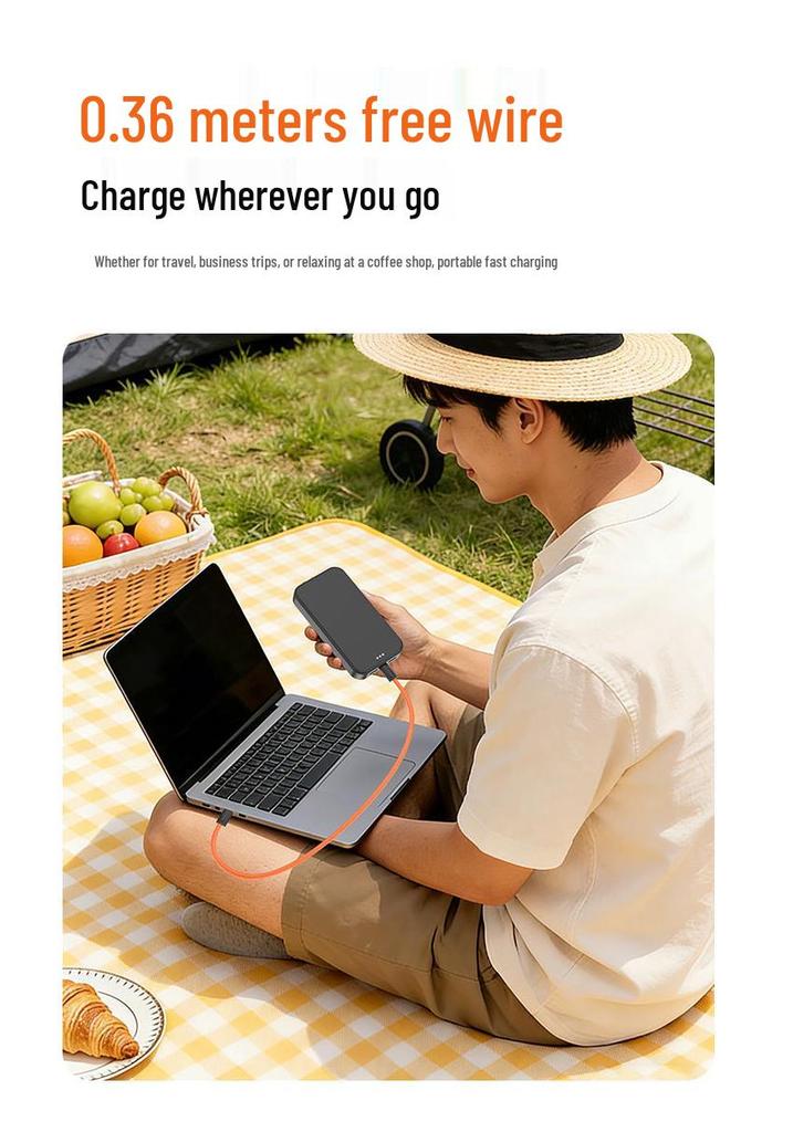 PD240W Keychain Braided Data Cable - 48V 5A Super Fast Charging for Apple & Huawei Devices.