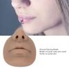 Silicone Piercing Model, Piercing Face Model with Mouth Flexible for Salon Teaching Practicing Piercings Tools Soft Imitation Nose Model Reusable