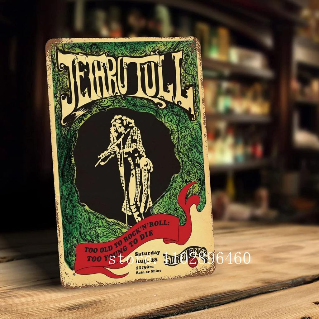 Jethro Tull Metal Plaques & Signs wall decor Vintage Tin Signs Captain Metal Poster Decor for Bar Pub Club Wall Decoration
