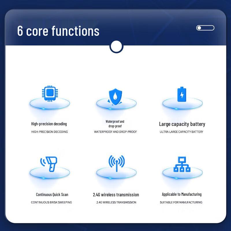Comet WE25 Wireless 1D 2D Barcode Scanner