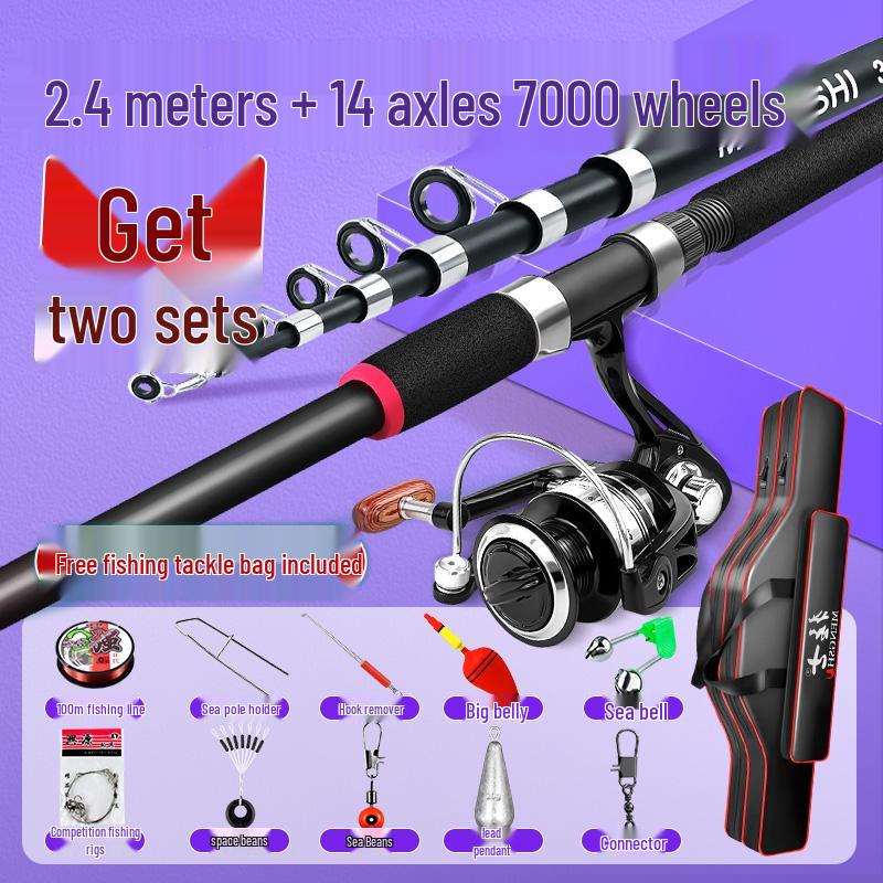 Καλάμι Ψαρέματος Θαλάσσης Μεγάλης Ρίψης Πλήρες Σετ