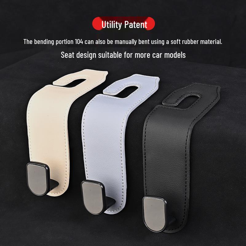 Multifunctional Ultra-Fiber Leather Car Seat Back Hook