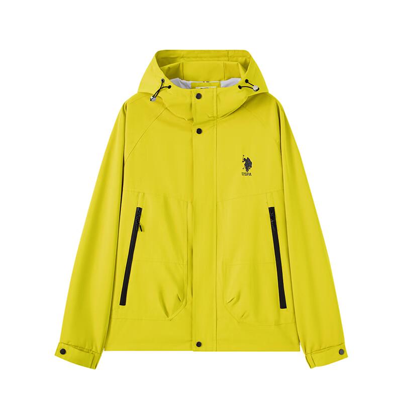 U.S. POLO ASSN. Men's Hooded Windproof & Waterproof Jacket