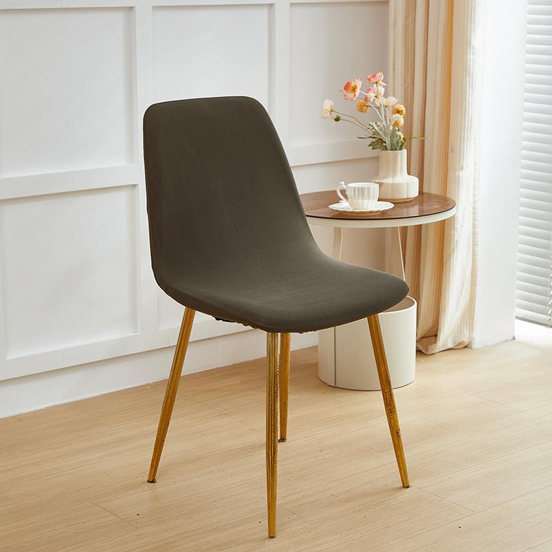 Solid Spandex Elastic Shell Chair Cover Stretch Dining Room Stretch Chair Cover Seat Covers Slipcover Summer