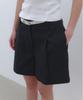 CLUNY Minimal Strap High Waist Shorts - Charcoal Navy