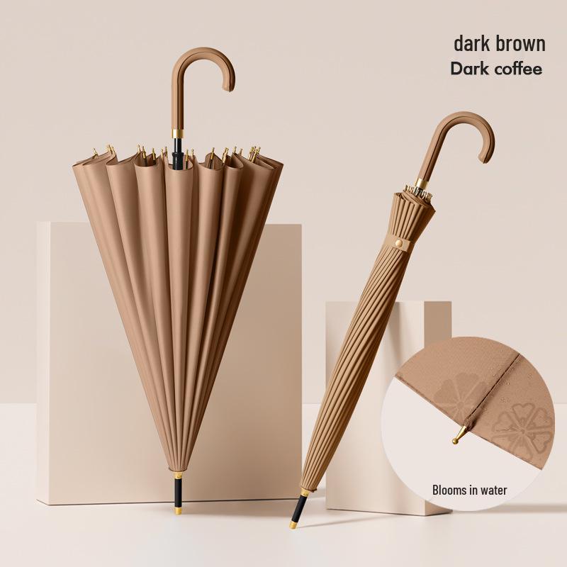 Extra-Großer Winddichter Automatischer Schirm mit 24 Rippen und Wasseraktiviertem Blühendem Design