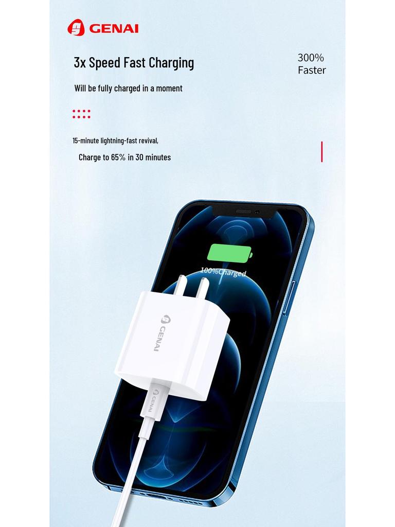 PD 20W Fast Charger, 3C Certified, Single Port for iPhone 14/13/11