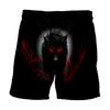 Mens Summer Beach Board Shorts Beach Boxer Trunks 3D Wolf Print Boardshorts Men Casual Short Bermudas Masculina