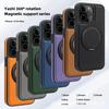 Applicable To Apple 17 ProMax Magnetic Phone Case Rotating Bracket IPhone 16 Yashi Leather Anti Fall Protection Case