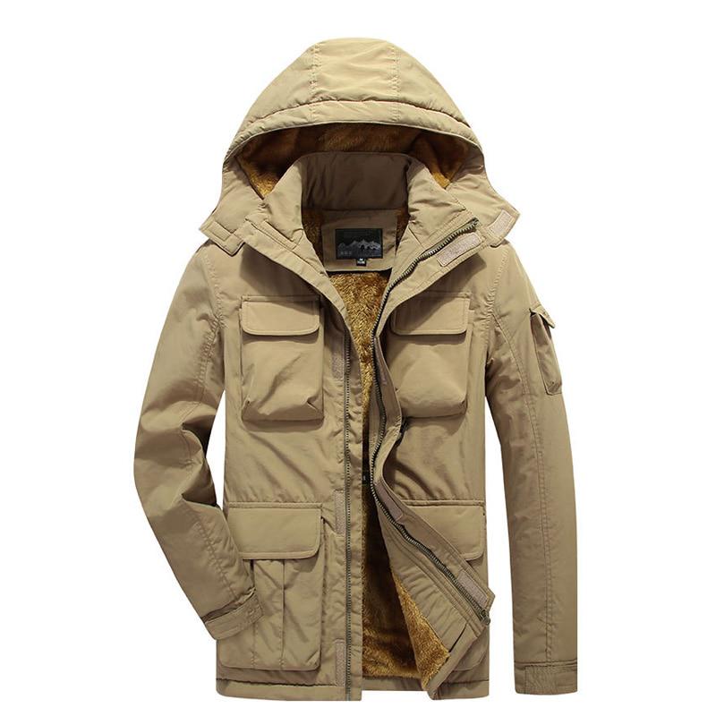 Mens Bomber Jacket Casual Warm Thick Tactical Jackets Mens Outwear Breathable Hooded Coats Clothing