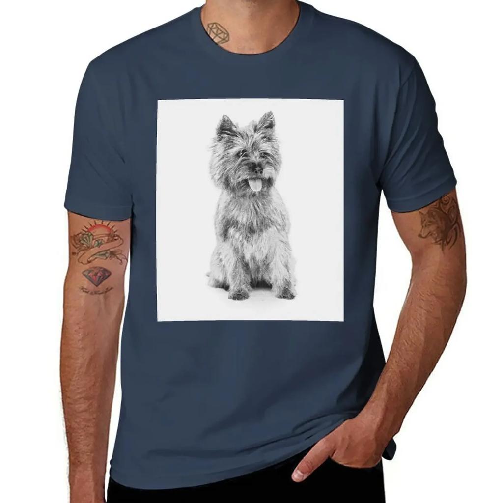 Cairn Terrier - 3a T-Shirt anime sweat shirts graphic tees mens plain t shirts