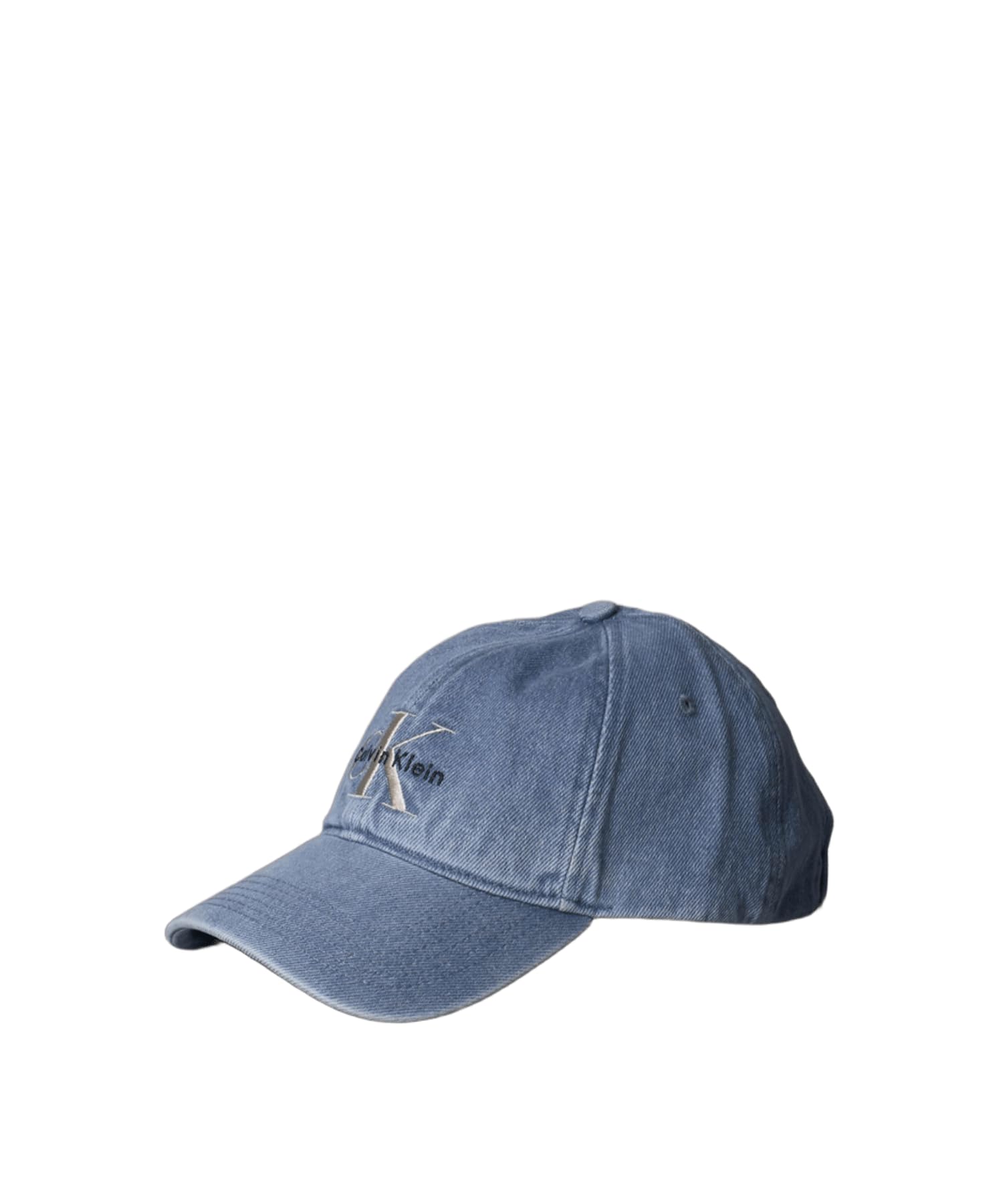 Calvin Klein Monogram Logo Embroidery Denim Cap 4G5007G OS Blue [Official Brand]