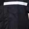 1 Set Men Coat Pants Reflective Solid Color Two Piece Set Autumn Welding Suit Auto Car Repairmen Workshop Mechanic Clothing