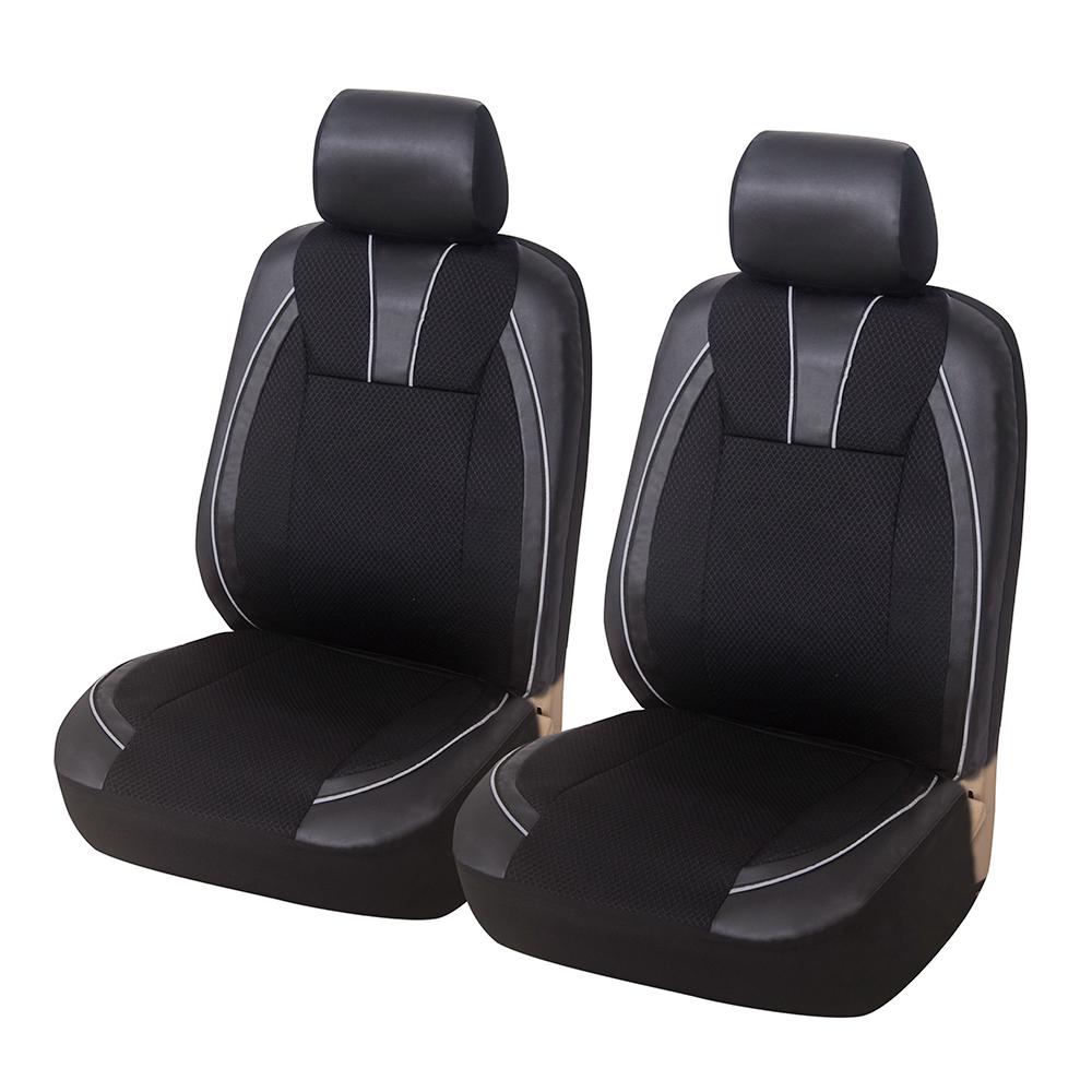 

Чехол на переднее сиденье автомобиля из искусственной кожи, высококачественные внутренние чехлы для автомобиля, грузовика, фургона, внедорожника, комплект чехлов на переднее сиденье