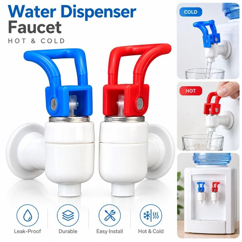 Push Type Water Dispenser Faucet Red Blue Drinking Fountain Valve New Water Dispenser Tap  Home Use
