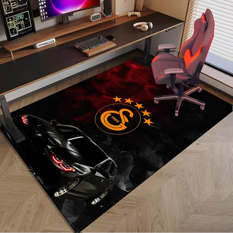 Galatasaray Football Club Crest Area Rug Office rug, Chair Rug, Decor Carpet Livingroom bedroom Mat, Large Size Fan gifts Christmas gifts