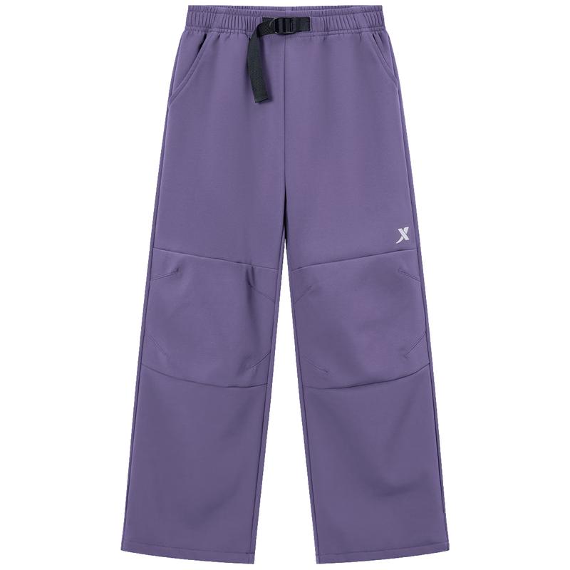 Xtep Kids  Composite Fleece Reflective Outdoor Hiking Pants 160