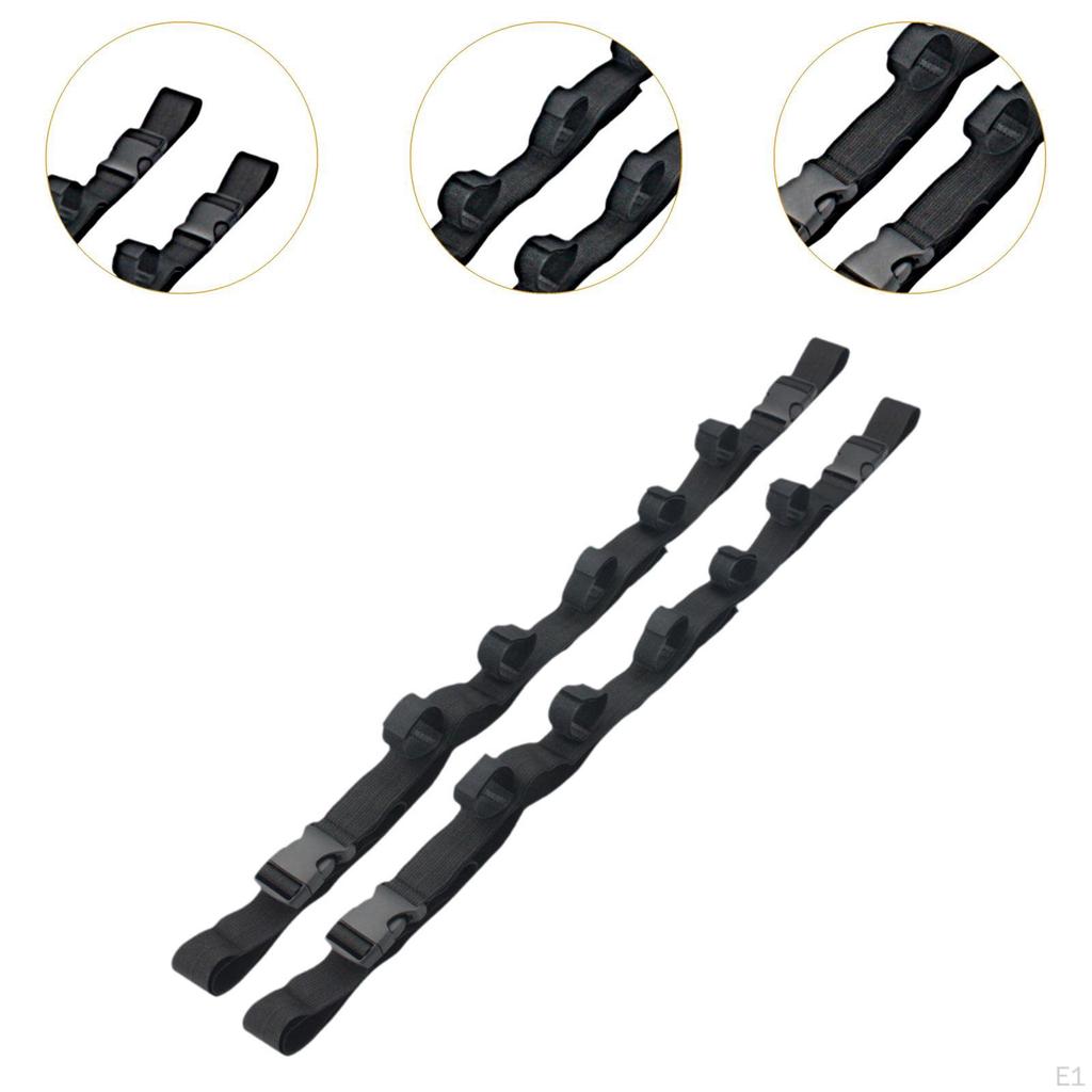 2 Fishing Rod Carrier Straps for Cars, Holds Multiple Rods with Simple Setup