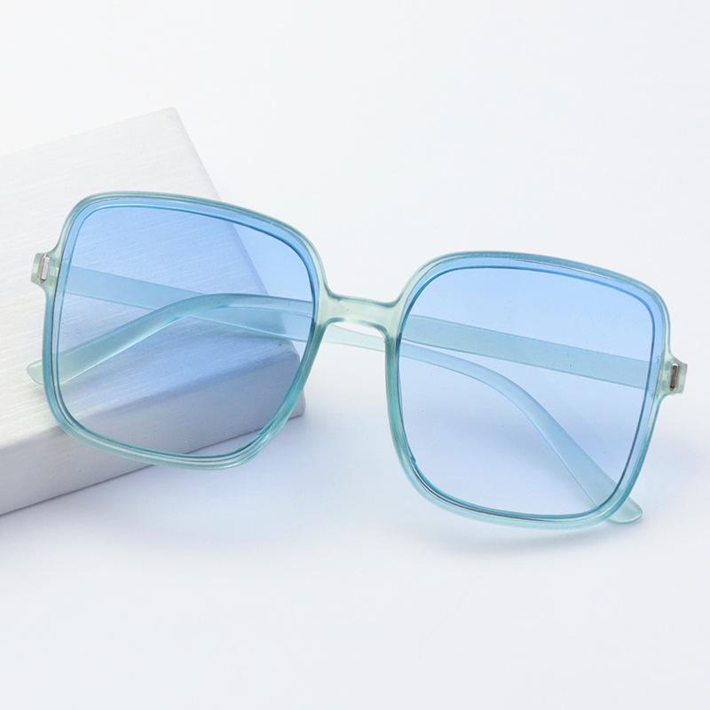 Square Sunglasses Women'S Sunglasses Gradual Change Color Glasses Women'S Uv Protection Large Frame Thin Glasses Frame