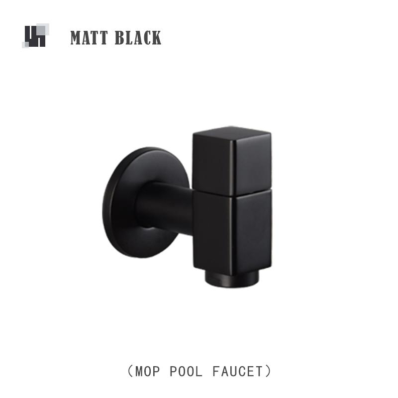 Washing Machine Faucet Tap Outdoor Garden Mop Pool Wash Faucets Bathroom Square Wall Mounted Solid Brass Sink Cold Water Tap